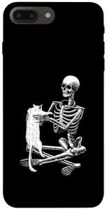 Чохол Skeleton with cat для iPhone 7 plus (5.5'')