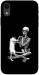 Чехол Skeleton with cat для iPhone XR