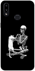 Чехол Skeleton with cat для Galaxy A10s (2019)