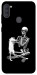 Чохол Skeleton with cat для Galaxy A11 (2020)