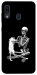 Чохол Skeleton with cat для Galaxy A30 (2019)