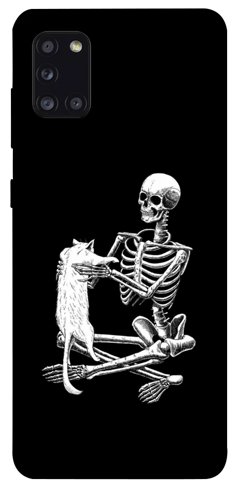 Чехол Skeleton with cat для Galaxy A31 (2020)
