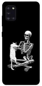 Чехол Skeleton with cat для Galaxy A31 (2020)