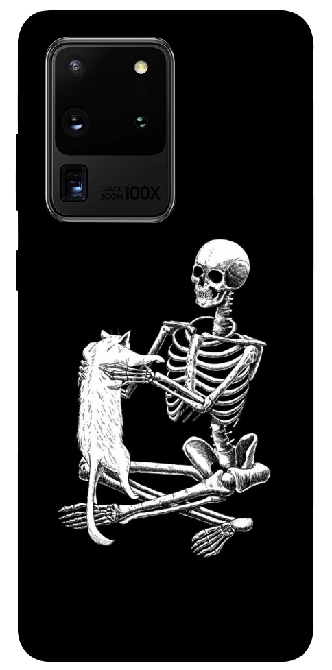 Чехол Skeleton with cat для Galaxy S20 Ultra (2020)