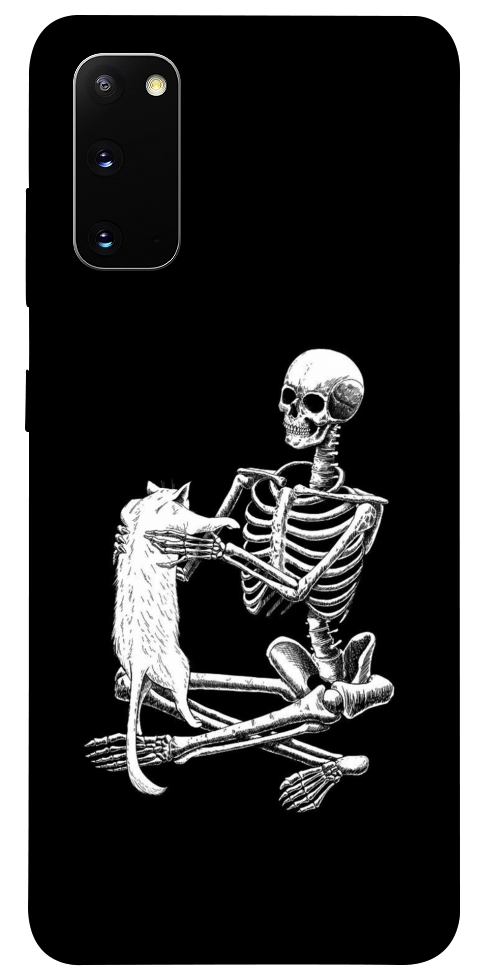 Чехол Skeleton with cat для Galaxy S20 (2020)