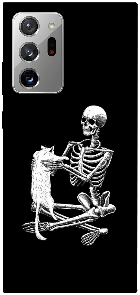 Чехол Skeleton with cat для Galaxy Note 20 Ultra