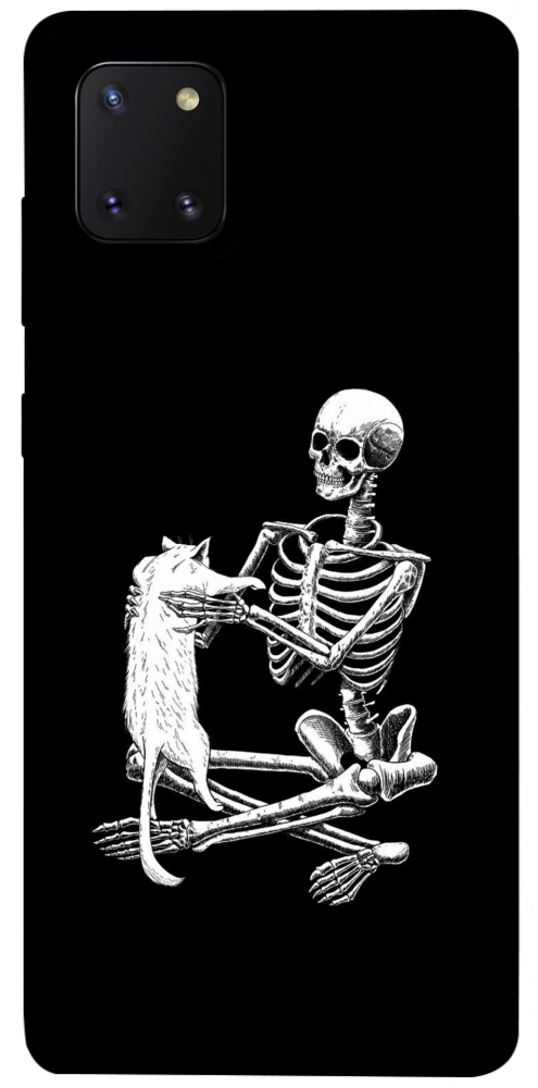 Чохол Skeleton with cat для Galaxy Note 10 Lite (2020)