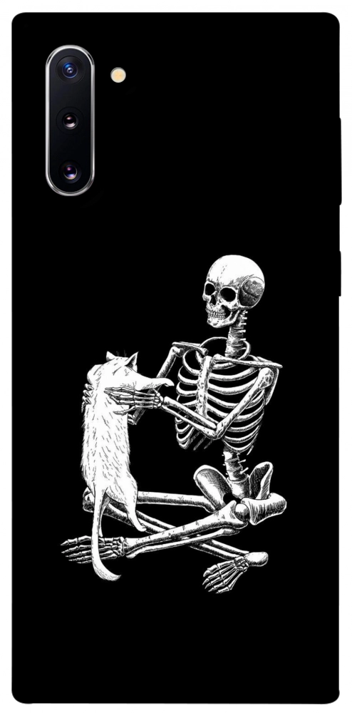 Чохол Skeleton with cat для Galaxy Note 10 (2019)