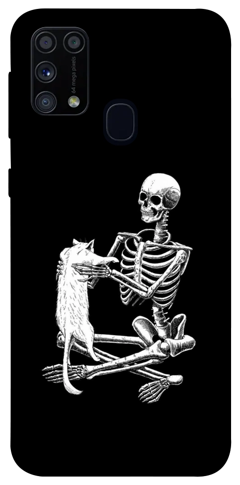 Чехол Skeleton with cat для Galaxy M31 (2020)
