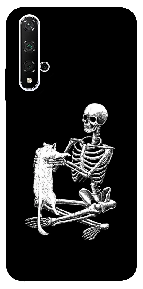 Чехол Skeleton with cat для Huawei Honor 20