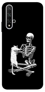 Чехол Skeleton with cat для Huawei Honor 20