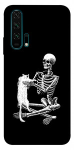 Чохол Skeleton with cat для Huawei Honor 20 Pro