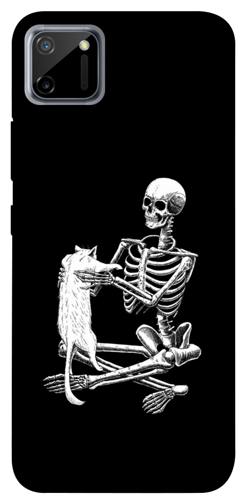 Чехол Skeleton with cat для Realme C11