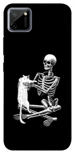 Чехол Skeleton with cat для Realme C11