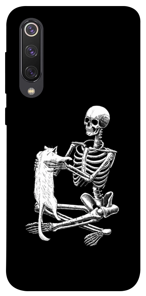 Чехол Skeleton with cat для Xiaomi Mi 9 SE
