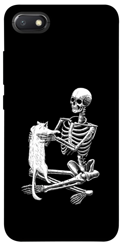 Чехол Skeleton with cat для Xiaomi Redmi 6A