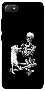 Чехол Skeleton with cat для Xiaomi Redmi 6A