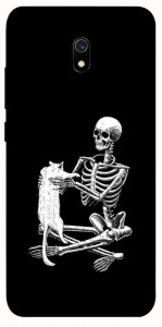 Чохол Skeleton with cat для Xiaomi Redmi 8a