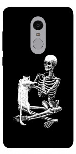 Чохол Skeleton with cat для Xiaomi Redmi Note 4 (Snapdragon)