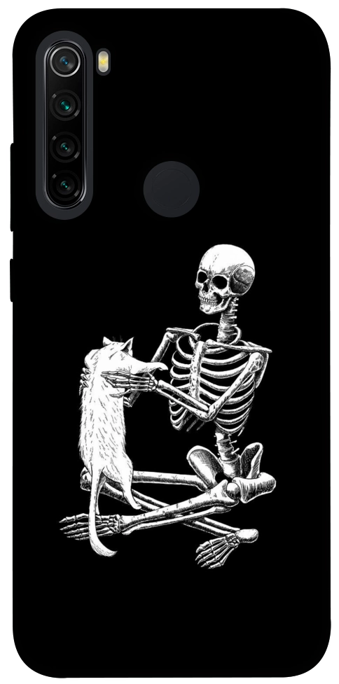 Чохол Skeleton with cat для Xiaomi Redmi Note 8