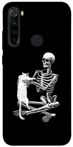 Чохол Skeleton with cat для Xiaomi Redmi Note 8