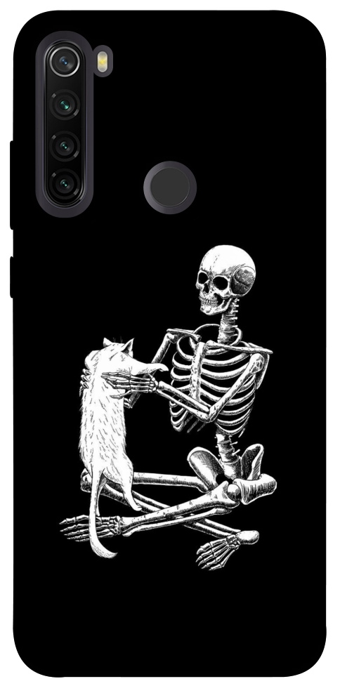 Чехол Skeleton with cat для Xiaomi Redmi Note 8T