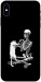 Чехол Skeleton with cat для iPhone XS