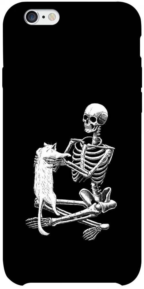 Чехол Skeleton with cat для iPhone 6S Plus