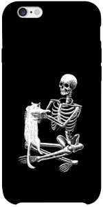 Чехол Skeleton with cat для iPhone 6 plus (5.5'')