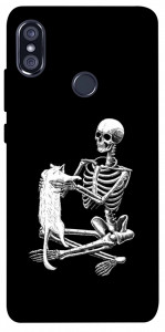 Чохол Skeleton with cat для Xiaomi Redmi Note 5 Pro