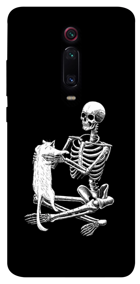 Чехол Skeleton with cat для Xiaomi Mi 9T