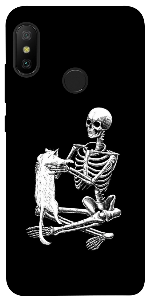 Чохол Skeleton with cat для Xiaomi Redmi 6 Pro
