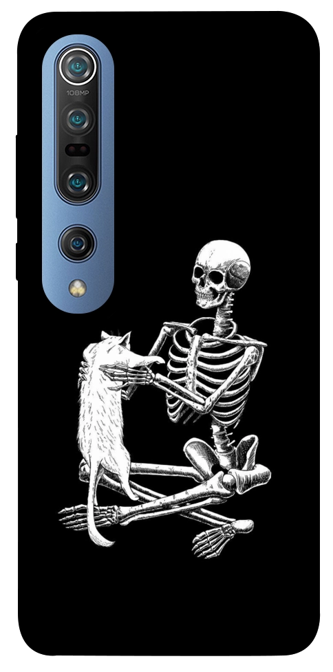 Чохол Skeleton with cat для Xiaomi Mi 10