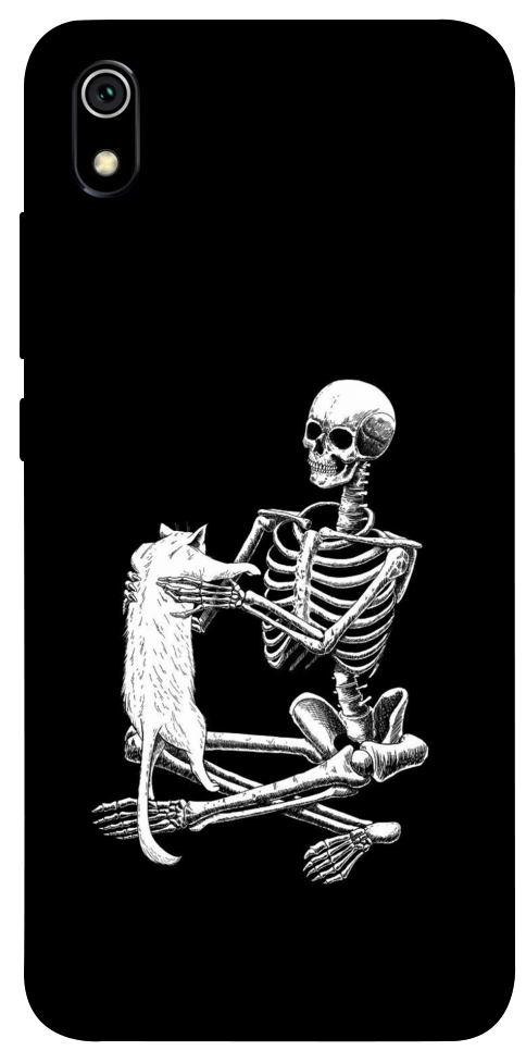 Чохол Skeleton with cat для Xiaomi Redmi 7A
