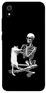 Чохол Skeleton with cat для Xiaomi Redmi 7A