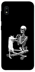 Чехол Skeleton with cat для Galaxy A10 (A105F)