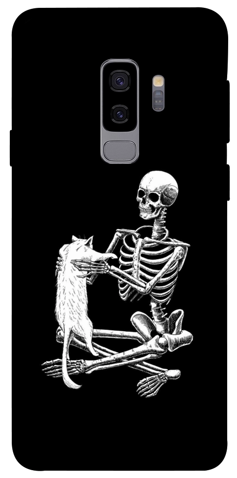 Чехол Skeleton with cat для Galaxy S9+