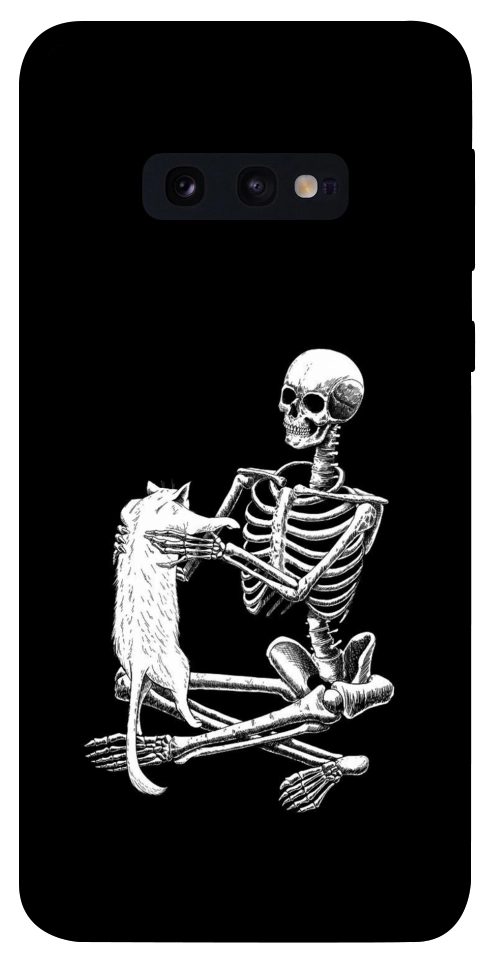 Чехол Skeleton with cat для Galaxy S10e