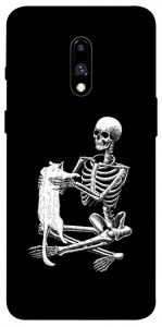 Чохол Skeleton with cat для OnePlus 7