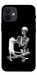 Чохол Skeleton with cat для iPhone 12 mini