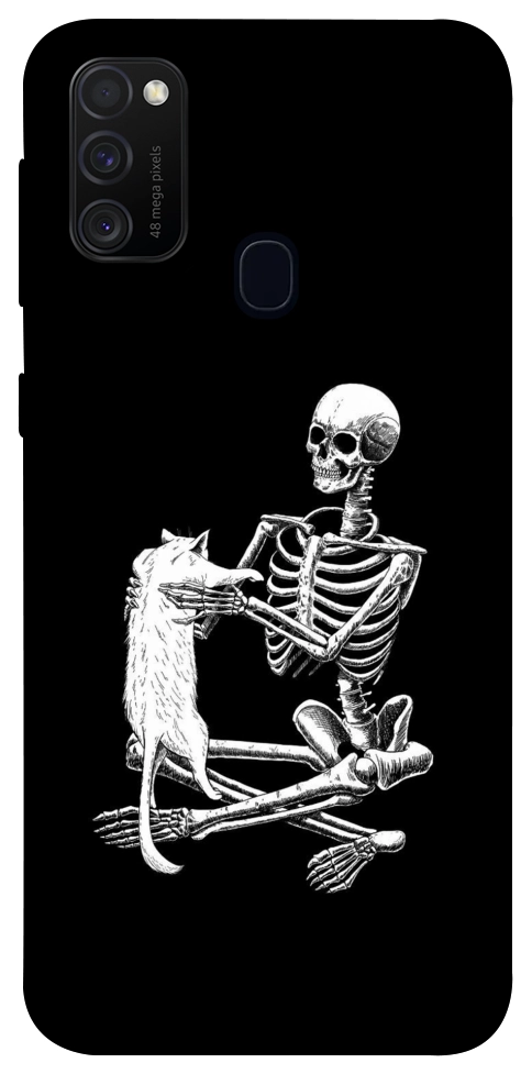 Чехол Skeleton with cat для Galaxy M30s