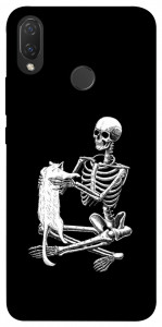 Чохол Skeleton with cat для Huawei P Smart+