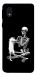 Чохол Skeleton with cat для Galaxy M01 Core