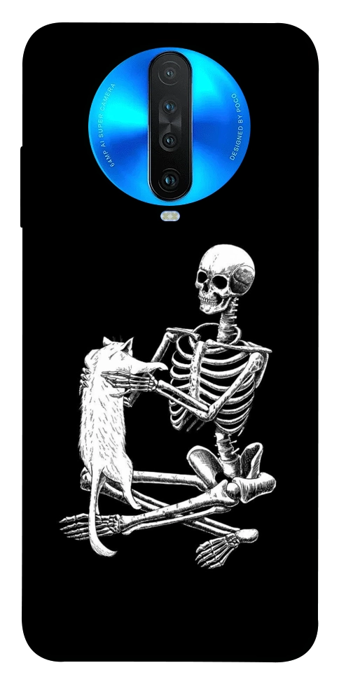 Чохол Skeleton with cat для Xiaomi Redmi K30