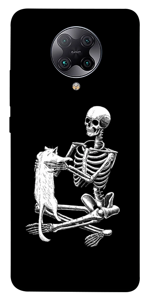 Чохол Skeleton with cat для Xiaomi Redmi K30 Pro