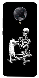 Чохол Skeleton with cat для Xiaomi Poco F2 Pro