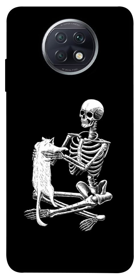 Чехол Skeleton with cat для Xiaomi Redmi Note 9T