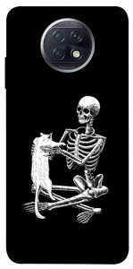 Чохол Skeleton with cat для Xiaomi Redmi Note 9T