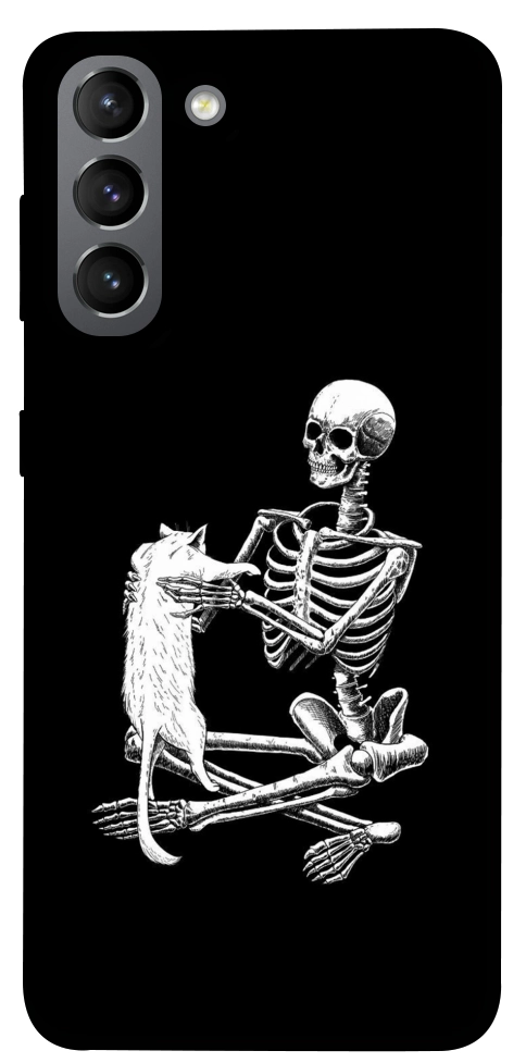Чехол Skeleton with cat для Galaxy S21
