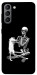Чехол Skeleton with cat для Galaxy S21